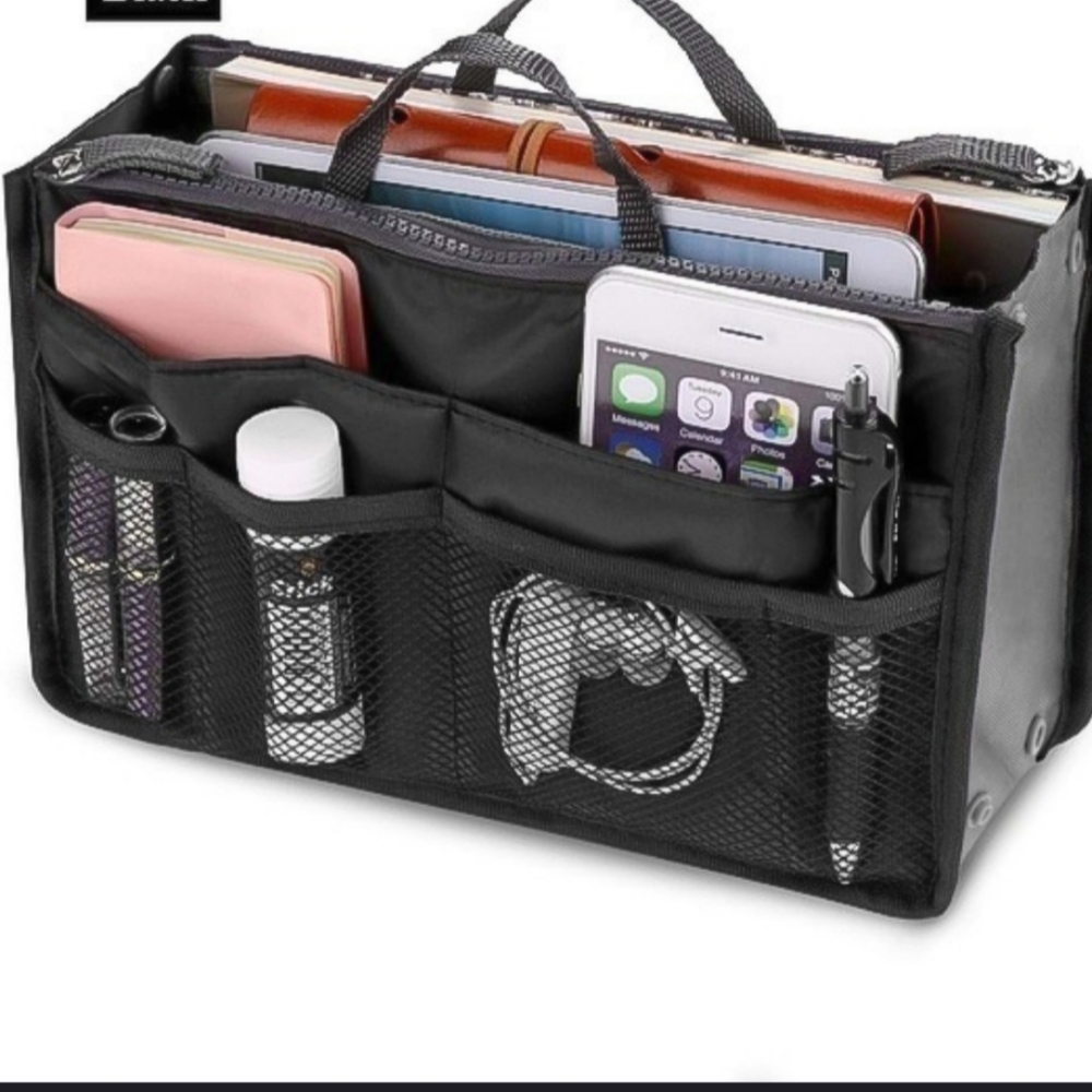 Multi pocket purse organizer